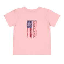 Load image into Gallery viewer, Independence Day USA Flag July 4th 2024 Toddler Short Sleeve Tee
