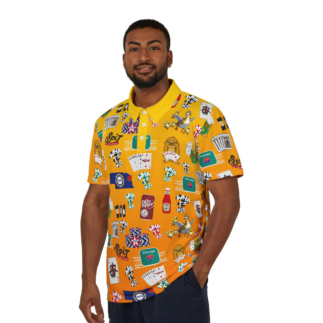 What’s Wild Vibrant Unisex Polo Shirt with Fun Graphic Design