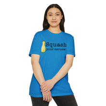 Load image into Gallery viewer, Squash Your Excuses Motivational CVC Jersey T-shirt
