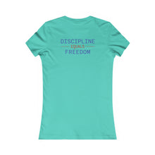 Load image into Gallery viewer, Health Coach heartbeat discipline equals freedom Women&#39;s Favorite Tee
