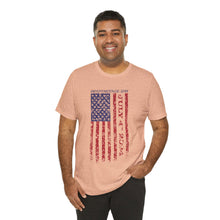 Load image into Gallery viewer, Independence Day July 4th 2024 USA Flag Unisex Jersey Short Sleeve Tee
