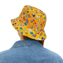 Load image into Gallery viewer, What’s Wild Colorful Retro Bucket Hat - Perfect for Game Nights &amp; Celebrations
