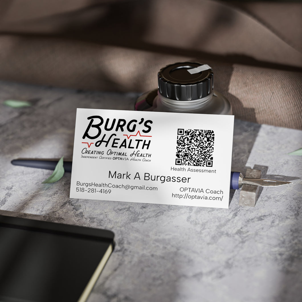 Burgs Health QR Code Business Cards