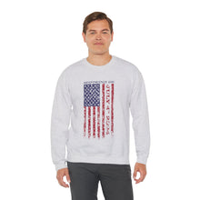 Load image into Gallery viewer, Independence Day USA Flag July 4th 2024 Unisex Heavy Blend™ Crewneck Sweatshirt
