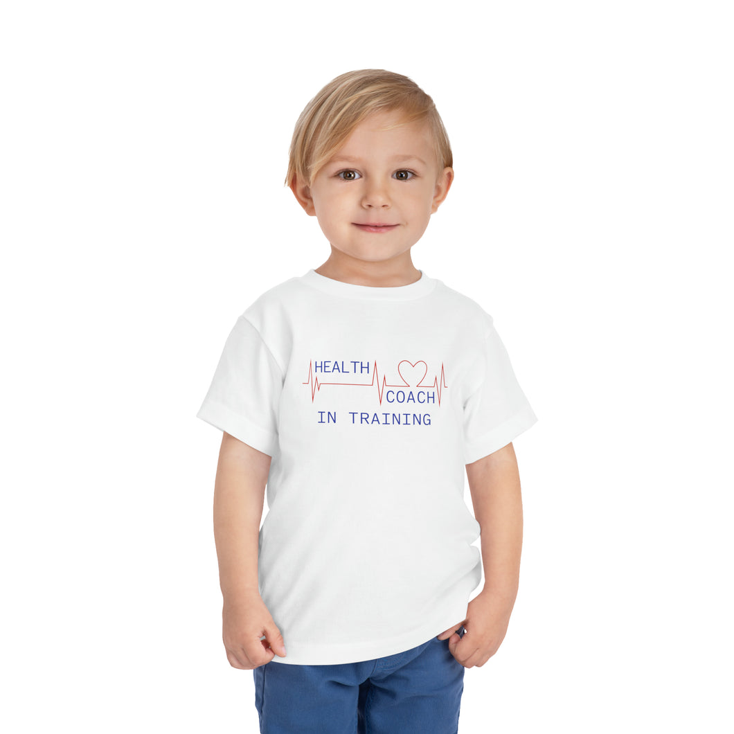 Health Coach in Training heartbeat Toddler Short Sleeve Tee