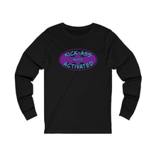 Load image into Gallery viewer, Kick Ass Mode Activated F Cancer Unisex Jersey Long Sleeve Tee
