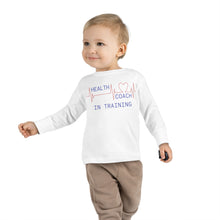 Load image into Gallery viewer, Health Coach in Training heartbeat Toddler Long Sleeve Tee
