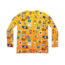 Load image into Gallery viewer, What’s Wild Fun Printed Long Sleeve V-Neck Shirt - Perfect for Game Nights &amp; Celebrations
