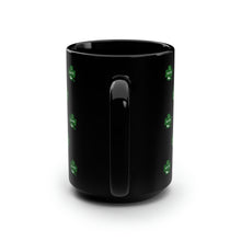 Load image into Gallery viewer, Kiss Me I’m Irish St Patrick’s Day Black Mug, 15oz
