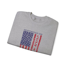 Load image into Gallery viewer, Independence Day USA Flag July 4th 2024 Unisex Heavy Blend™ Crewneck Sweatshirt
