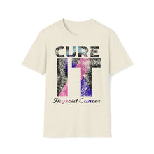 Load image into Gallery viewer, Cure It Thyroid Cancer Unisex Softstyle T-Shirt
