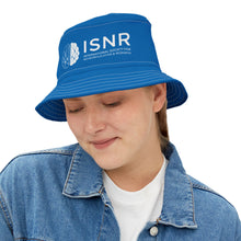 Load image into Gallery viewer, ISNR Neuroregulation Disciplines Blue Bucket Hat - Ideal for Summer Fun &amp; Outdoor Adventures
