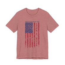 Load image into Gallery viewer, Independence Day July 4th 2024 USA Flag Unisex Jersey Short Sleeve Tee
