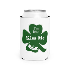 Load image into Gallery viewer, Kiss Me Im Irish Feeling Lucky St Pattys Can Cooler Sleeve
