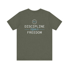 Load image into Gallery viewer, Team Platinum 2023 Conference Muscle Heart Discipline Equals Freedom Unisex Jersey Short Sleeve Crew Neck Tee
