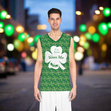 Load image into Gallery viewer, Kiss Me I’m Irish Feeling Lucky St Patrick’s Day Basketball Jersey (AOP)
