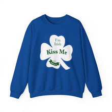 Load image into Gallery viewer, Kiss Me I’m Irish St Patrick’s Day Unisex Heavy Blend™ Crewneck Sweatshirt
