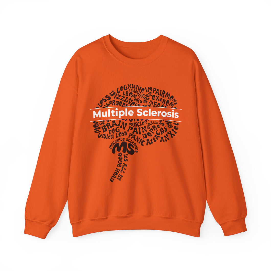Multiple Sclerosis It’s All In Your Head Unisex Heavy Blend™ Crewneck Sweatshirt