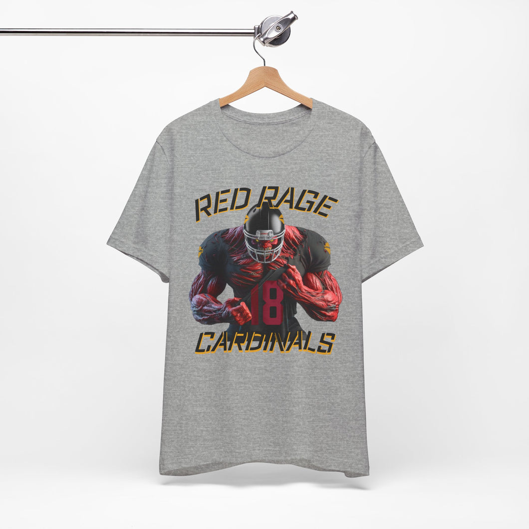 Cardinals Red Rage #18 Football Fan Tee