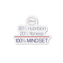 Load image into Gallery viewer, Team Awesomesauce 80% Nutrition 20% Fitness 100% Mindset Die-Cut Magnets
