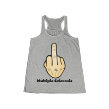 Load image into Gallery viewer, Middle Finger Multiple Sclerosis Women&#39;s Flowy Racerback Tank
