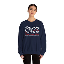 Load image into Gallery viewer, Health &amp; Wellness Crewneck Sweatshirt | Burg&#39;s Health | Fitness Gift, Cozy Unisex Sweatshirt, Wellness Apparel, Motivational Wear
