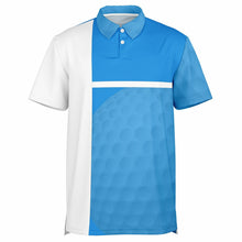 Load image into Gallery viewer, Golf Ball Blue &amp; White Polo Shirt - AOP
