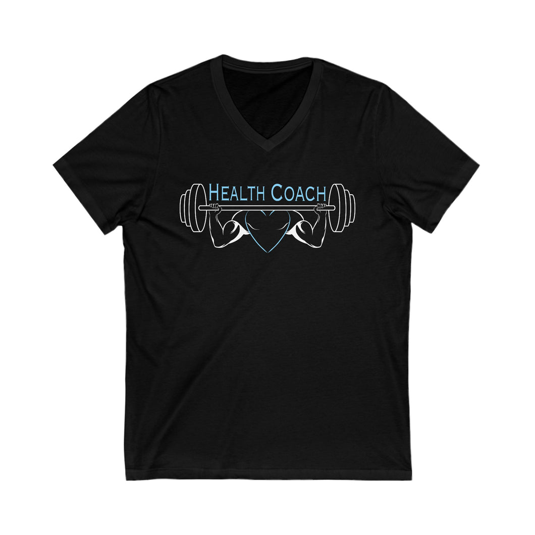 Team Platinum 2023 Conference Muscle Heart Change Your Habits Change Your Life Unisex Short Sleeve V-Neck Tee