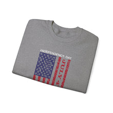 Load image into Gallery viewer, Independence Day USA Flag July 4th 2024 Unisex Heavy Blend™ Crewneck Sweatshirt
