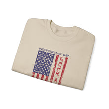 Load image into Gallery viewer, Independence Day USA Flag July 4th 2024 Unisex Heavy Blend™ Crewneck Sweatshirt
