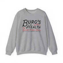 Load image into Gallery viewer, Health &amp; Wellness Crewneck Sweatshirt | Burg&#39;s Health | Fitness Gift, Cozy Unisex Sweatshirt, Wellness Apparel, Motivational Wear
