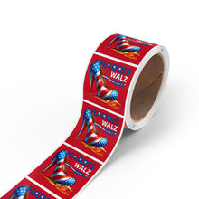 Load image into Gallery viewer, Harris Walz 2024 Square Sticker Label Rolls
