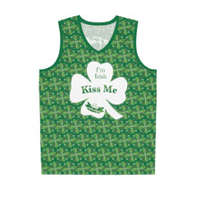 Load image into Gallery viewer, Kiss Me I’m Irish Feeling Lucky St Patrick’s Day Basketball Jersey (AOP)
