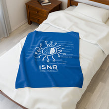 Load image into Gallery viewer, ISNR Neuroregulation Disciplines Cozy Velveteen Plush Blue Blanket
