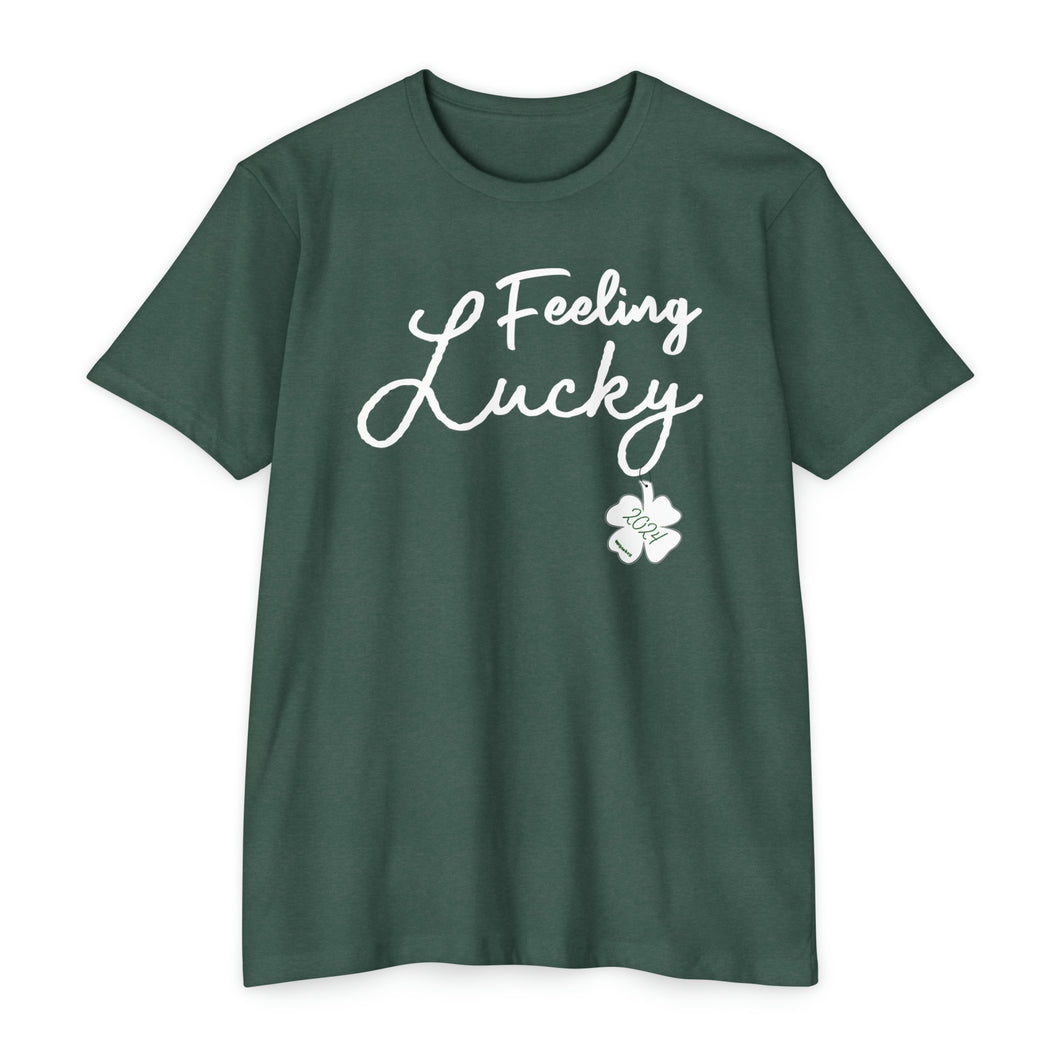 Feeling Lucky St Patricks Day Unisex CVC Jersey T-shirt