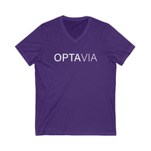 Load image into Gallery viewer, Optavia Unisex Jersey Short Sleeve V-Neck Tee
