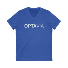 Load image into Gallery viewer, Optavia Unisex Jersey Short Sleeve V-Neck Tee
