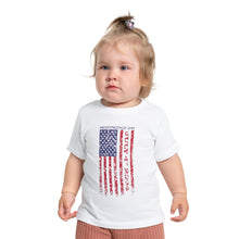 Load image into Gallery viewer, Independence Day July 4 2024 USA Flag Baby Short Sleeve T-Shirt
