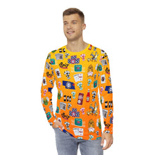 Load image into Gallery viewer, What’s Wild Colorful Men’s Long Sleeve Shirt - Fun Design for Game Nights and Parties

