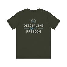 Load image into Gallery viewer, Team Platinum 2023 Conference Muscle Heart Discipline Equals Freedom Unisex Jersey Short Sleeve Crew Neck Tee
