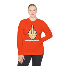 Load image into Gallery viewer, Middle Finger Multiple Sclerosis Unisex Lightweight Long Sleeve Tee
