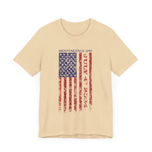 Load image into Gallery viewer, Independence Day July 4th 2024 USA Flag Unisex Jersey Short Sleeve Tee
