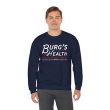Load image into Gallery viewer, Health &amp; Wellness Crewneck Sweatshirt | Burg&#39;s Health | Fitness Gift, Cozy Unisex Sweatshirt, Wellness Apparel, Motivational Wear
