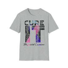 Load image into Gallery viewer, Cure It Thyroid Cancer Unisex Softstyle T-Shirt
