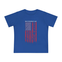 Load image into Gallery viewer, Independence Day July 4 2024 USA Flag Baby Short Sleeve T-Shirt
