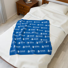 Load image into Gallery viewer, ISNR Cozy Velveteen Plush Blue Blanket
