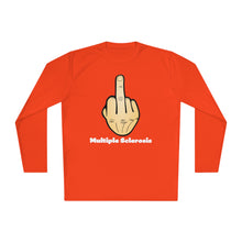 Load image into Gallery viewer, Middle Finger Multiple Sclerosis Unisex Lightweight Long Sleeve Tee
