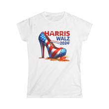 Load image into Gallery viewer, Harris Walz 2024 Women&#39;s Softstyle Tee
