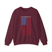 Load image into Gallery viewer, Independence Day USA Flag July 4th 2024 Unisex Heavy Blend™ Crewneck Sweatshirt
