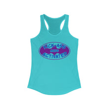 Load image into Gallery viewer, Kick Ass Mode Activated F Cancer Women&#39;s Ideal Racerback Tank
